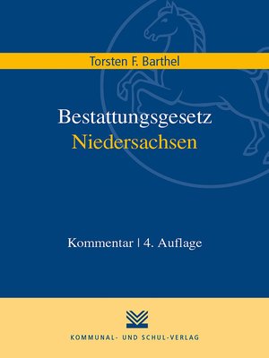 cover image of Bestattungsgesetz Niedersachsen